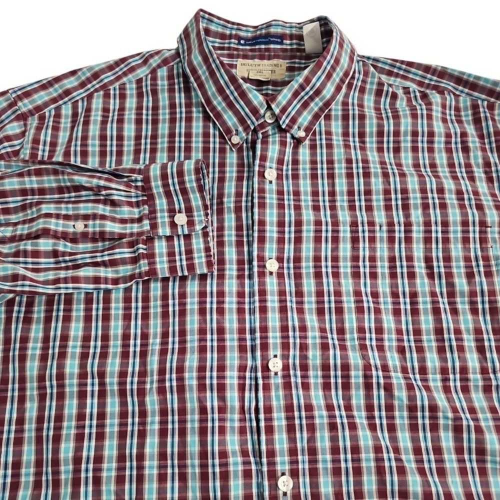 Duluth Trading Co Wrinkle Fighter 3XL 100% Cotton MagnaReady Magnetic Buttons